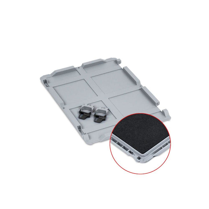 SuperSparSet 10x Scharnierdeckel Set Eurobox NextGen mit Schaumstoff und 2 schwarze Schiebeschnappve