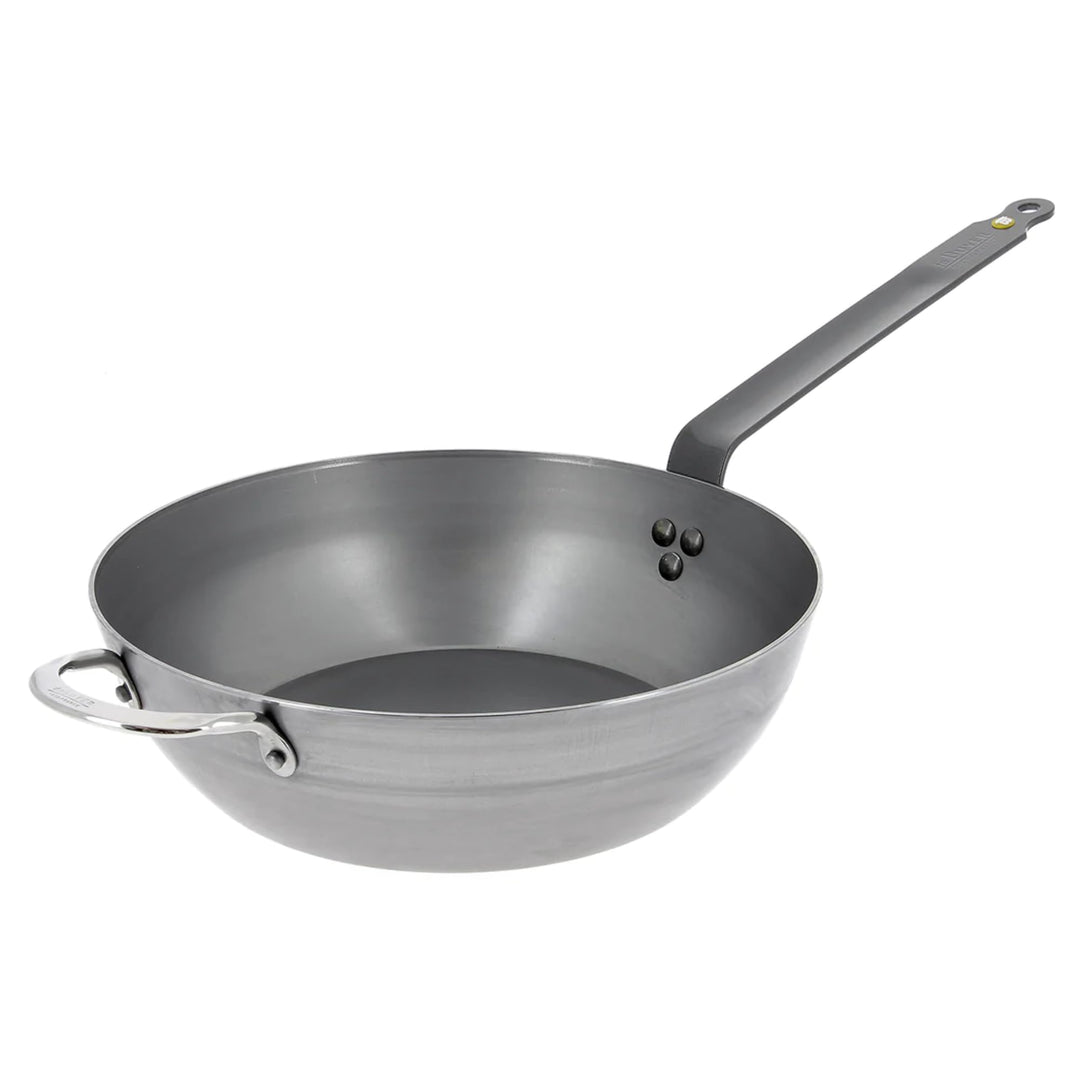 De Buyer - Bauernpfanne MINERAL B aus Eisenstahl - mit Gegengriff - 32 cm Durchmesser - 5614.32