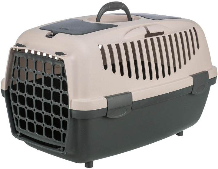 Trixie 39828 Transportbox Capri 2, XS–S: 37 × 34 × 55 cm, petrol/hellpetrol dunkelgrau/blush S, dunk