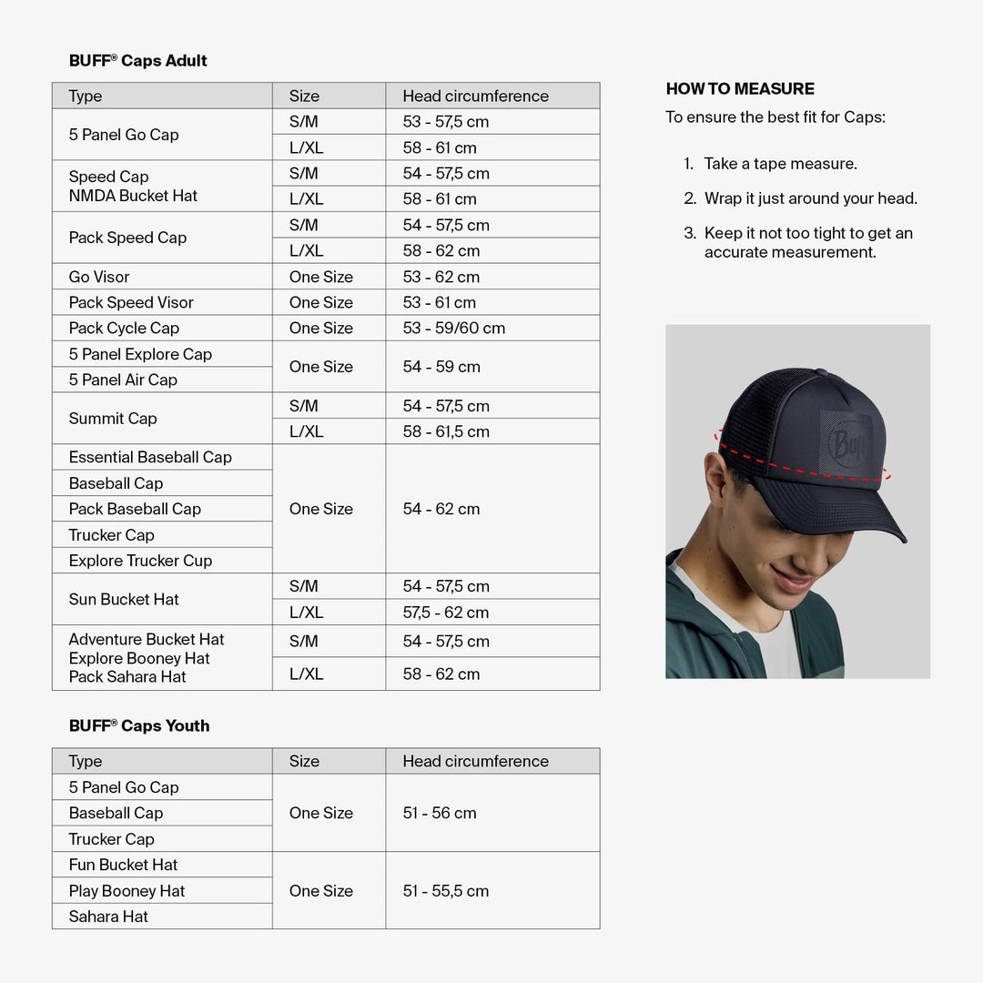 Buff Unisex Cap S-M Blau, S-M Blau