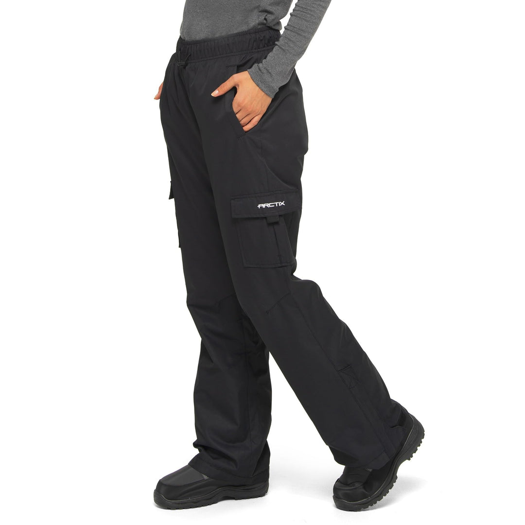 ARCTIX Damen Women's Lumi Fleece Lined Cargo Pant Skihose XL Schwarz, XL Schwarz
