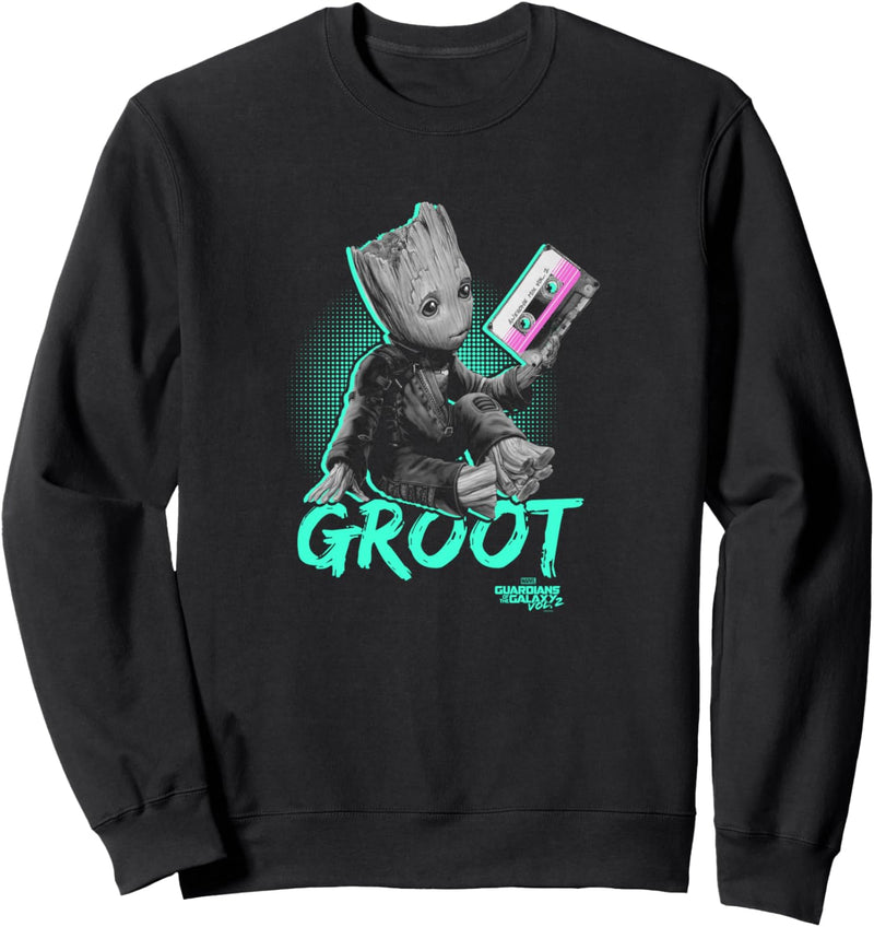 Marvel Guardians Vol. 2 Baby Groot Neon Tape Sweatshirt