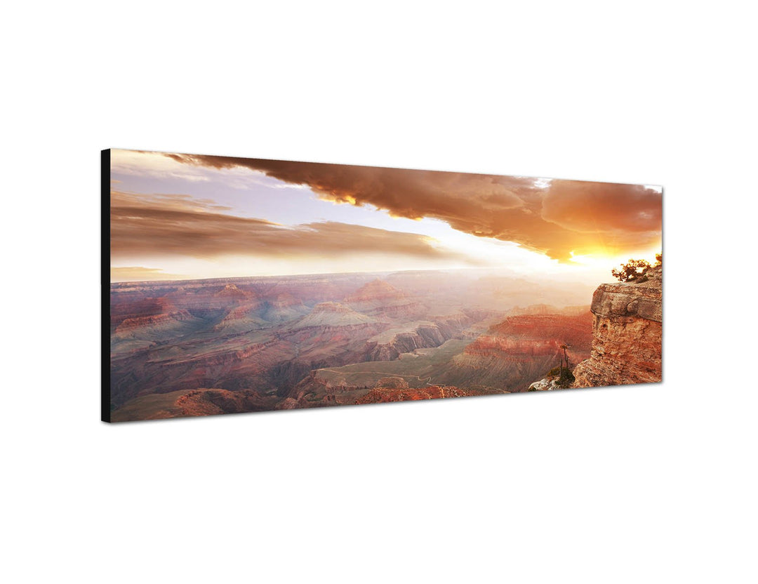 Augenblicke Wandbilder Keilrahmenbild Wandbild 150x50cm Grand Canyon Sonnenaufgang Landschaft