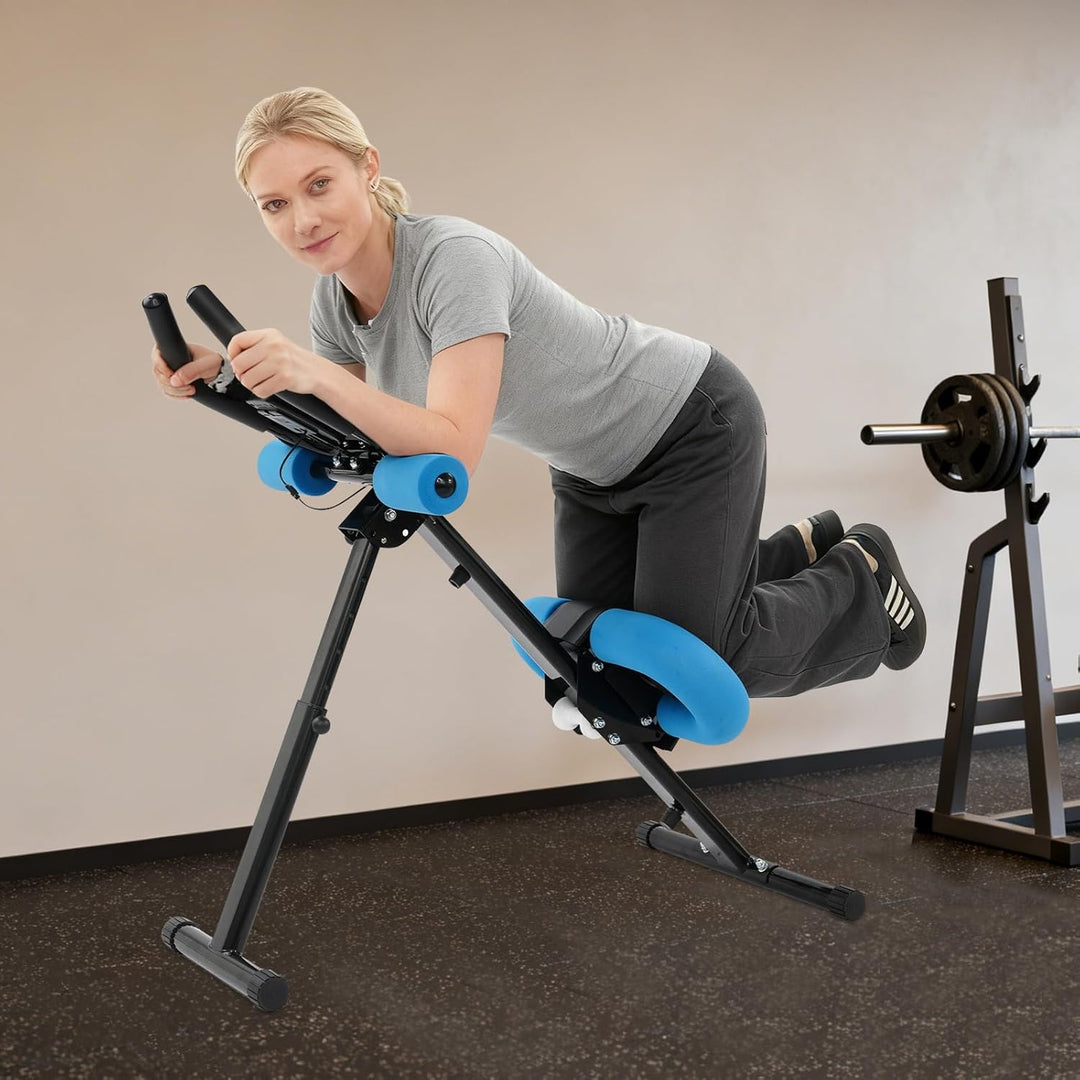 Bauchtrainer für Zuhause Klappbar Bauchmuskeltrainer mit 2 Winkelverstellstufen & 5 Höhenverstellstu