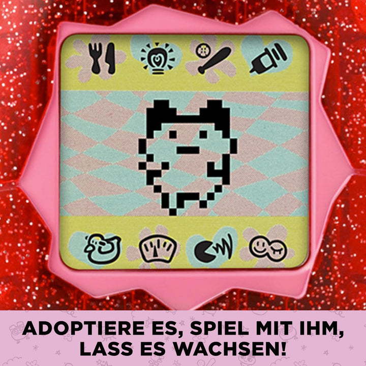 Bandai - Original Tamagotchi Color Collection Red - Elektronisches virtuelles Haustier mit Farbdispl