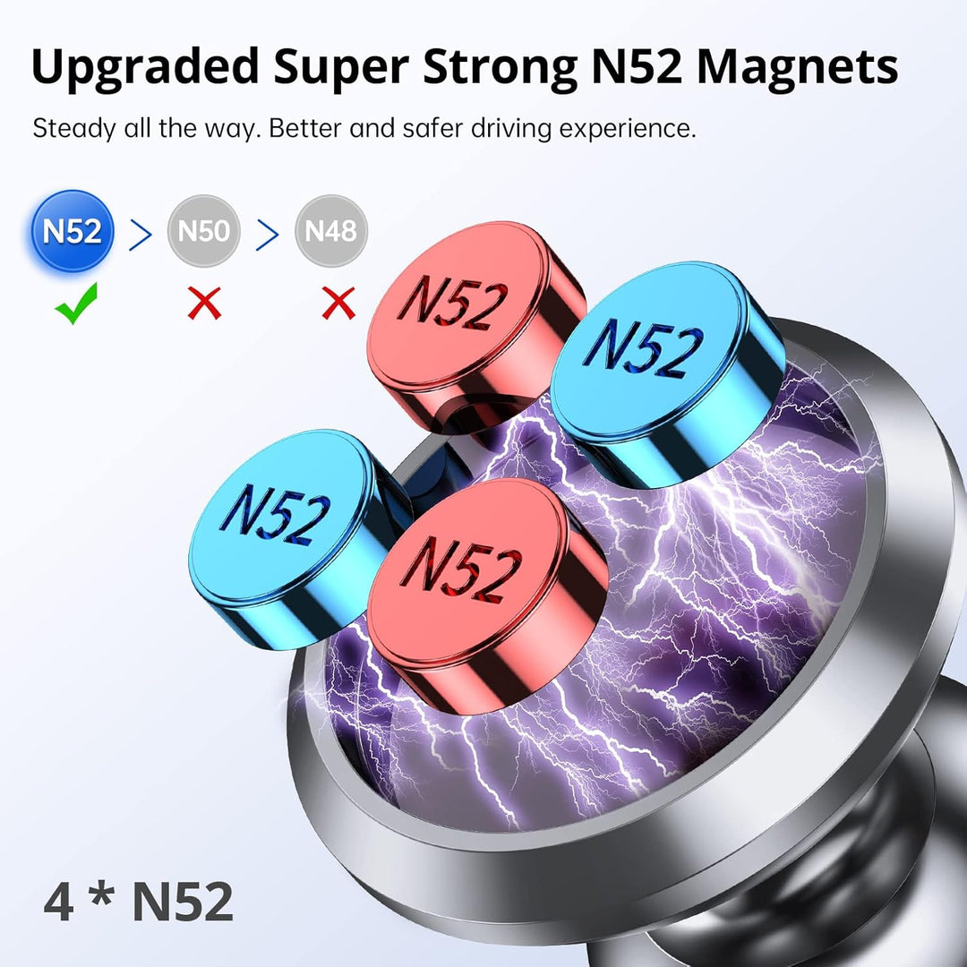 SYNCWIRE Magnetische Handyhalterung fürs Auto, Universelle Smartphone Handyhalter, Verstellbare KFZ-