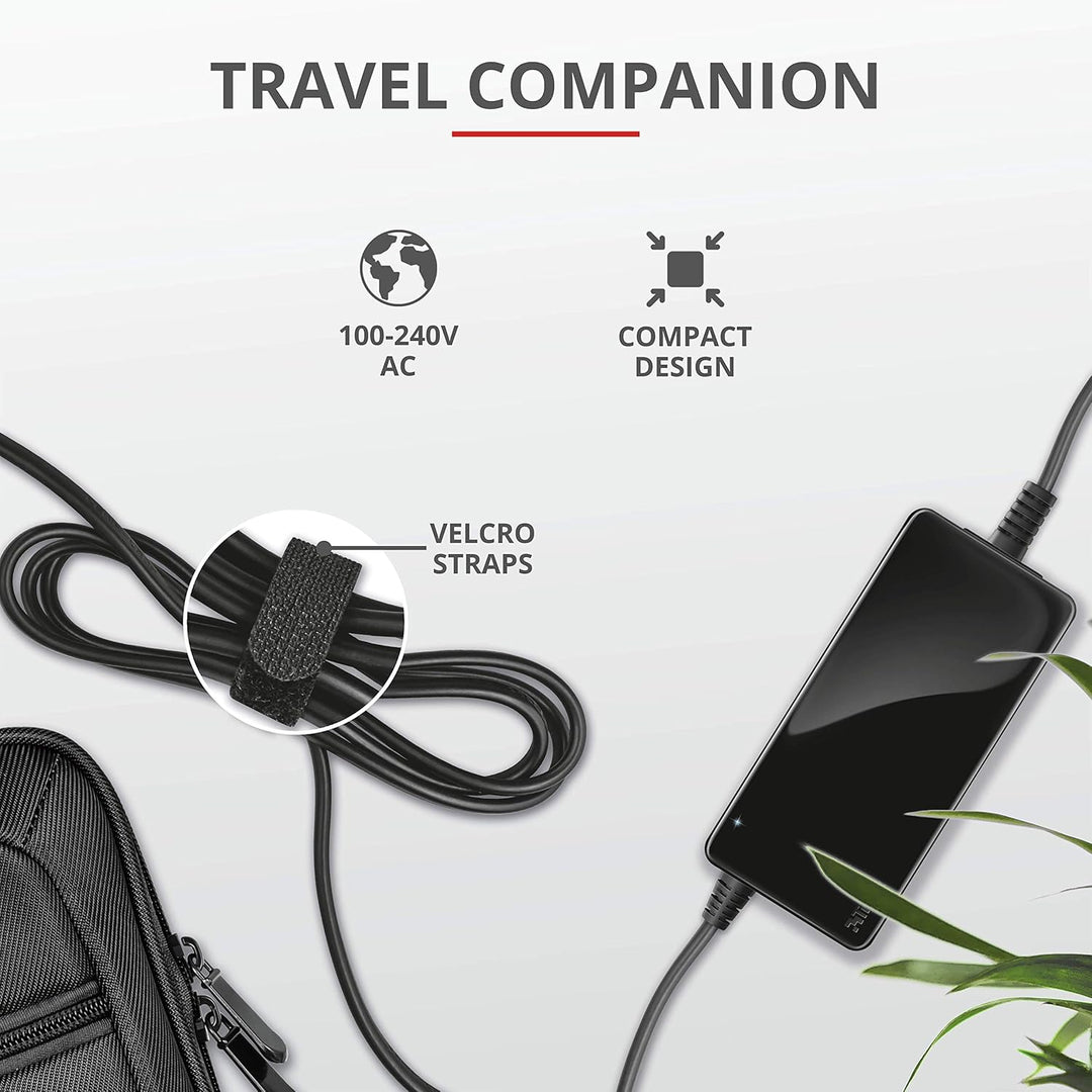 Trust Nexo, EU 90 W Ladegeräte und Netzteil für Acer Laptop mit 3mm-Stecker - schwarz