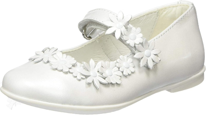 PRIMIGI Mädchen Ballerina Bambina Mary Jane Halbschuhe, 33 EU Wei&#xDF; Bianco 5437000