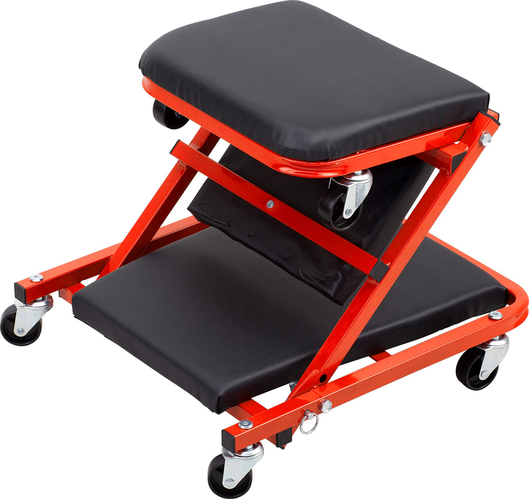 Meister Montage-Rollbrett 2 in 1 - Nutzbar als Werkstattliege &amp; Rollhocker - Belastbar bis 150 kg -