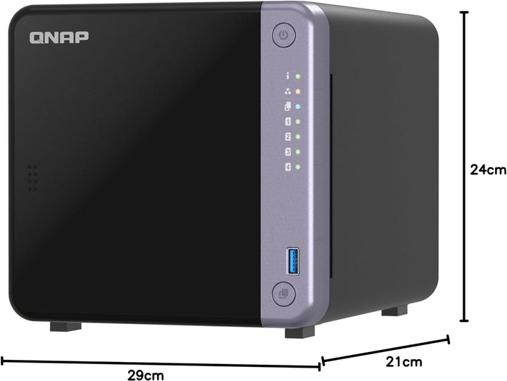 QNAP TS-432X-4G NAS & Speicherserver Tower Alpine Alpine AL-524 4 GB DDR4 QNAP QTS Schwarz