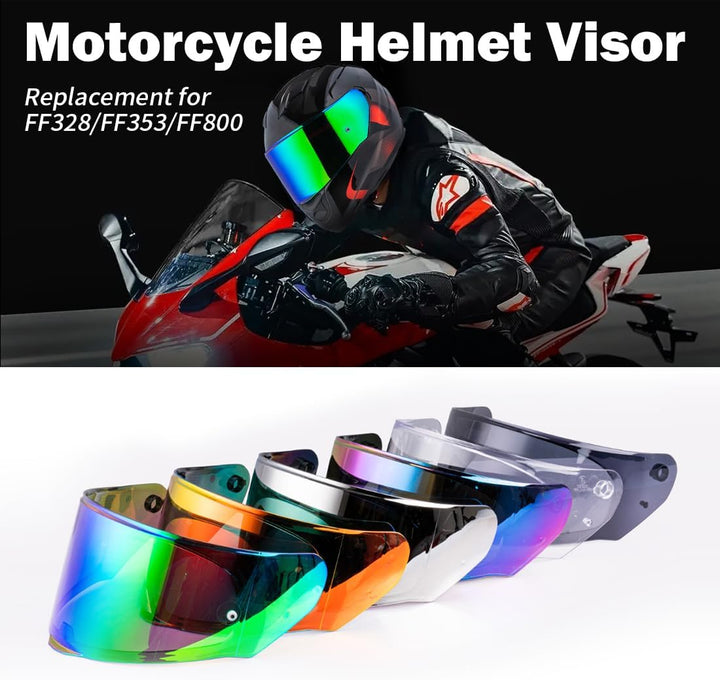 Helmvisier für LS2 FF328/FF353/FF800,Motorradhelm Visier für Assault/Rapid/Stream,Motorrad Windschut