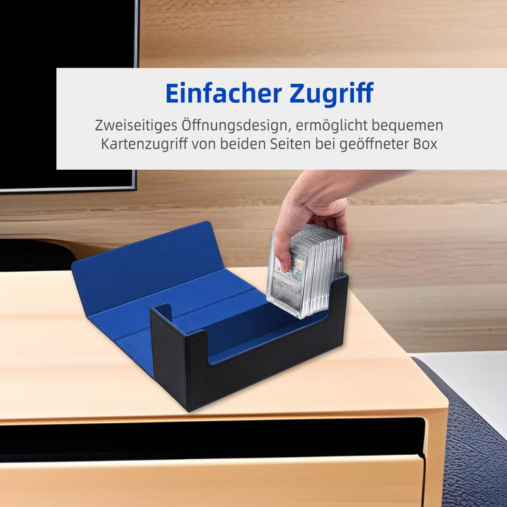 Card Deck Box for MTG, Gathering Kartenbox für 580+ Ungesleevte Karten/ 35pt /130pt Sammelkarten Hül