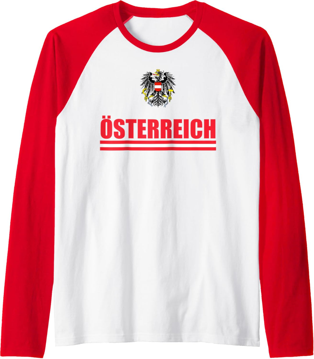 Osterreich Austrian Flag Shirt Austria National Emblem Gift Raglan
