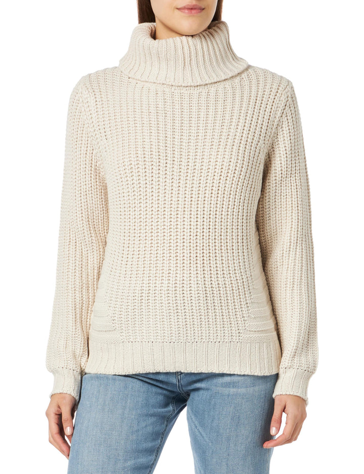 Blue Seven Damen Rollkragenpullover Pullover 36 Kiesel, 36 Kiesel