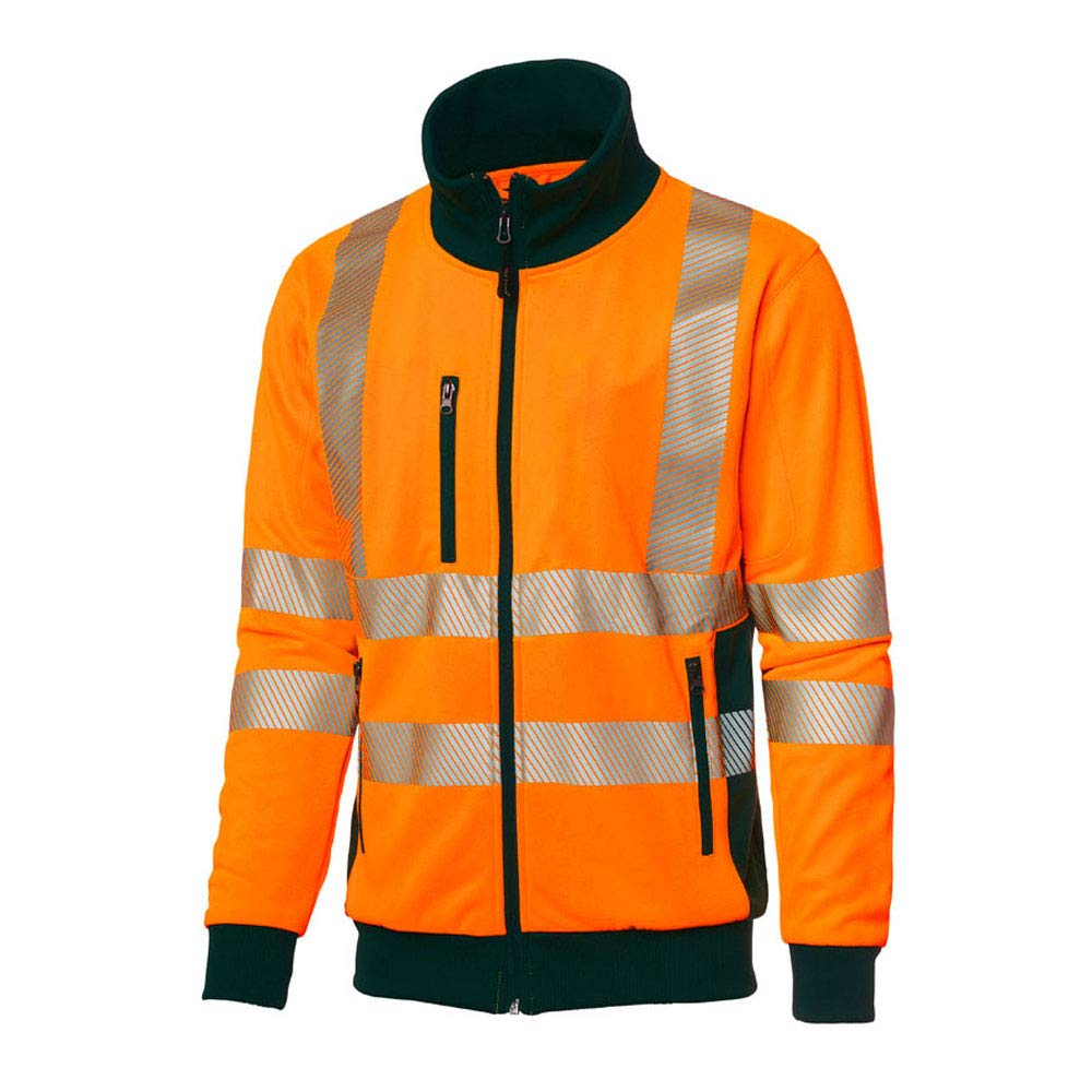 Top Swede 1529-22-07 Modell 1529 Warnschutz Sweatshirt, Orange/Marine, Grösse XL
