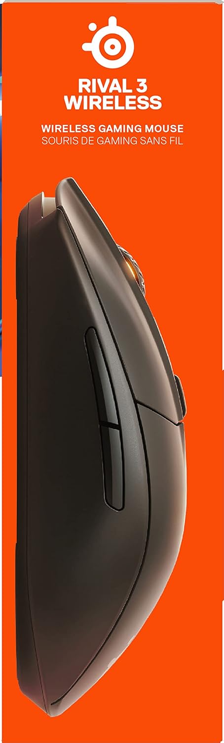 SteelSeries Rival 3 Wireless - Kabellose Gaming-Maus - Über 400 Stunden Akkulaufzeit - Dual Wireless