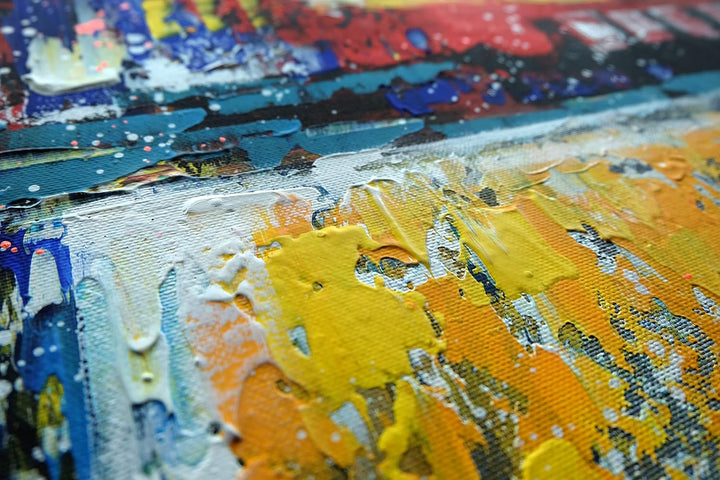Monica Mirafiori I 100% HANDGEMALT I Gemälde Abstract 90x90cm | Gemälde Handgemalt | Acrylgemälde |