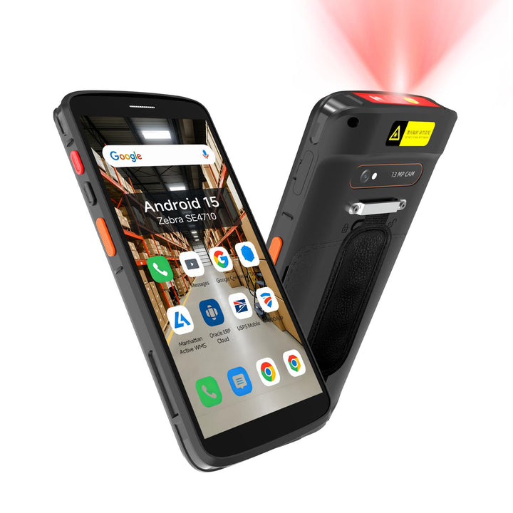 F2 Android 15 Barcode Scanner, 6 Zoll Handheld PDA MDE Gerät mit Zebra SE4710 1D/2D QR Scanmodul, 4G