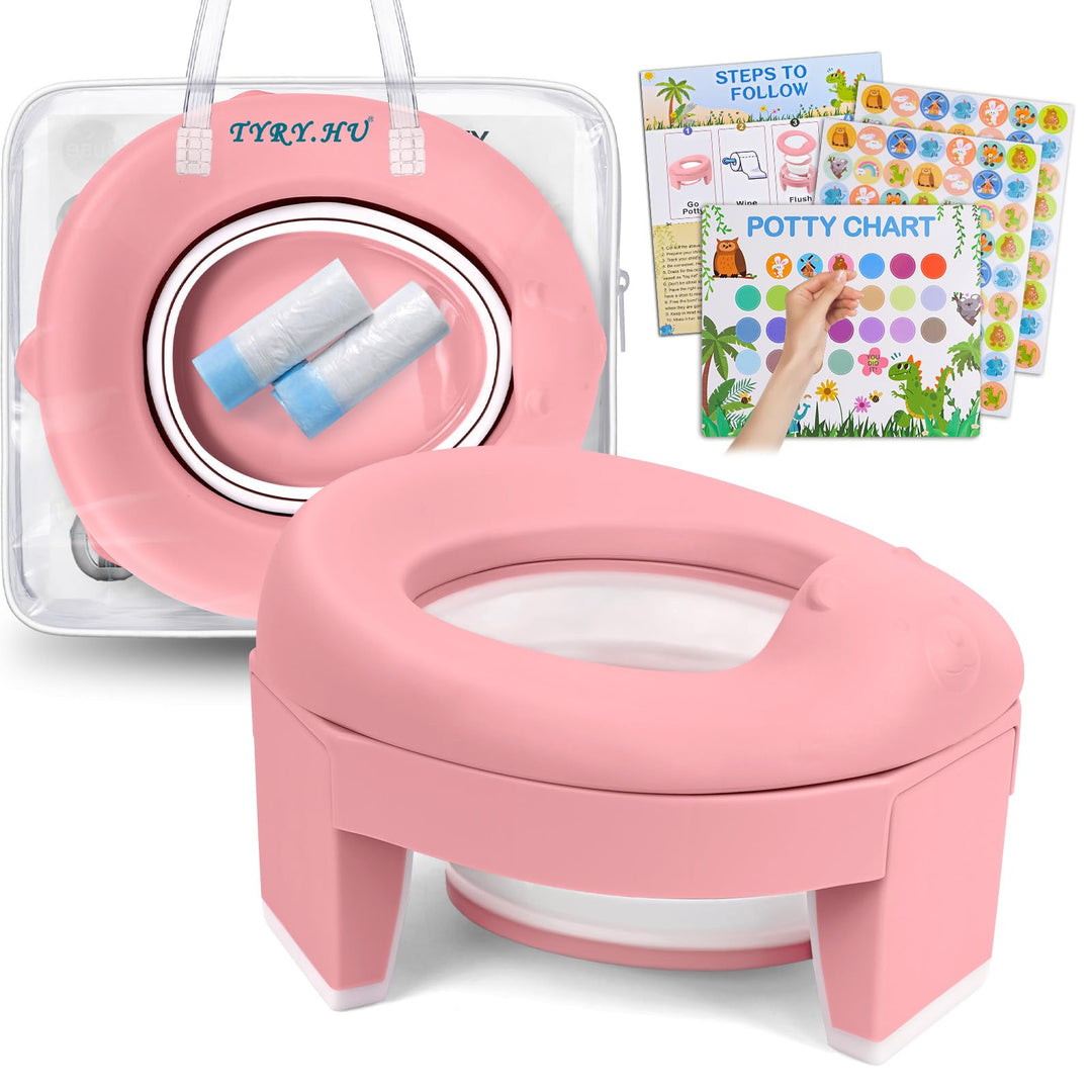 Töpfchen Toilettensitz Kinder 3 in 1 Faltbare WC Baby Potty Training Sitze AuBen Innen Tragbar Reise