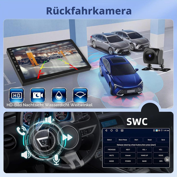 Hikity [4+64GB] Android 15 Autoradio für Opel Astra H/Zafira B/Corsa C D 2006-2010 Radio CarPlay And