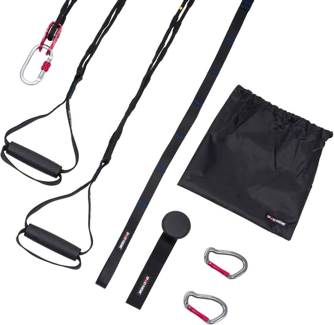 Sport-Thieme Schlingentrainer Switch | Sling Trainer mit Umlenkrolle | Variierbare Seillänge | Türan