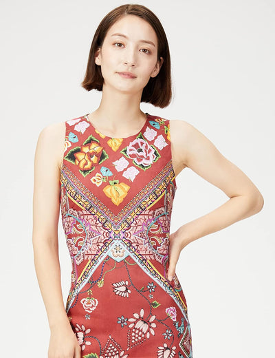 Desigual Damen Dress Sleeveless Lisa Woman Red Kleid 38 Rot (Carmin 3000), 38 Rot (Carmin 3000)