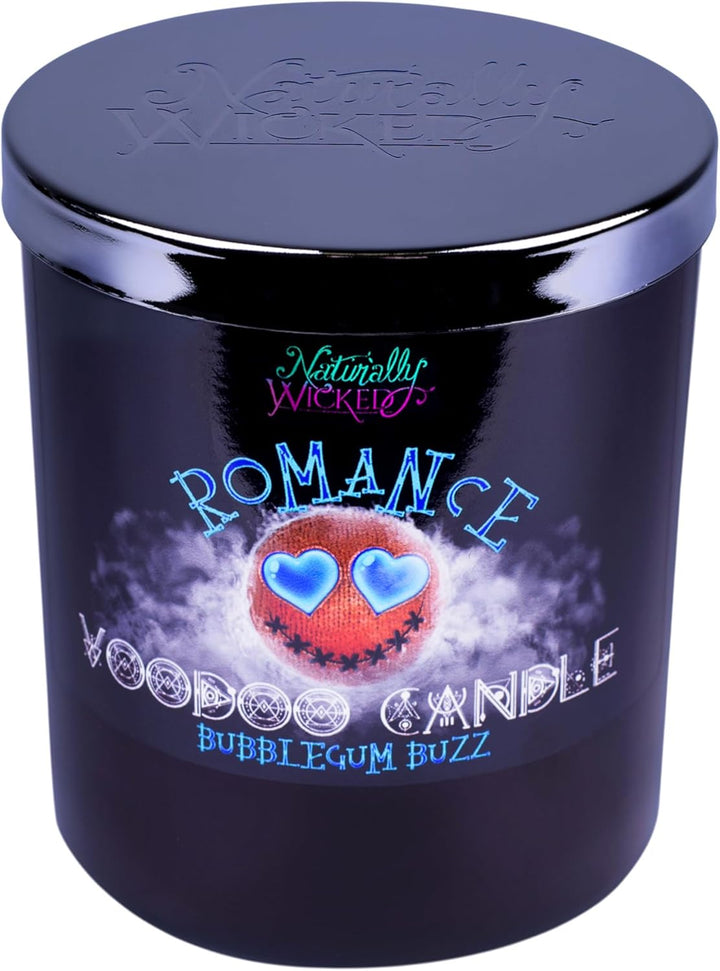 Naturally Wicked Voodoo Romantik Kerze | Inc Voodoo Puppe & Kristallstab | Vegane Kristallzauberkerz