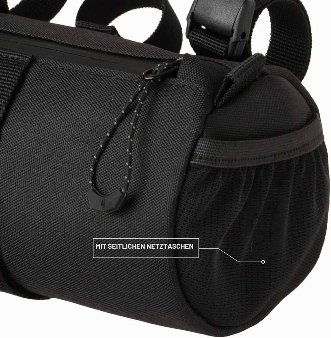 AGU Lenkertasche Roll Bag, 1,5L Fahrradtasche Lenker Vorne für Bikepacking, Wasserabweisend, Reflekt