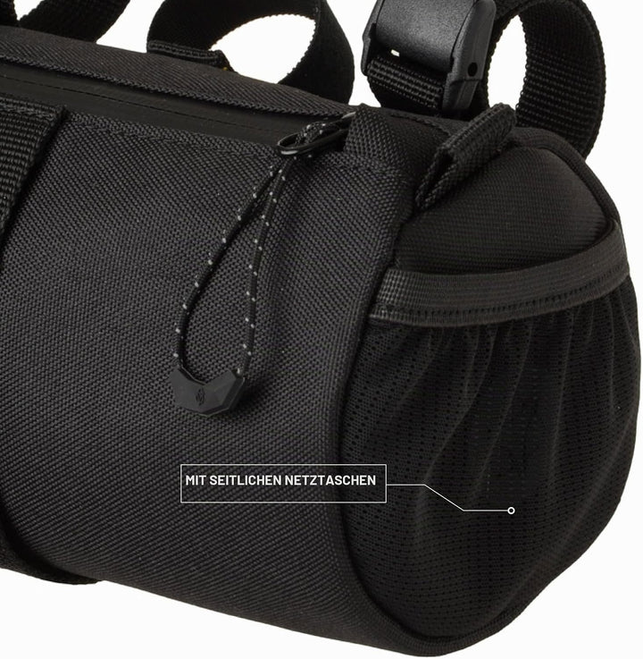AGU Lenkertasche Roll Bag, 1,5L Fahrradtasche Lenker Vorne für Bikepacking, Wasserabweisend, Reflekt