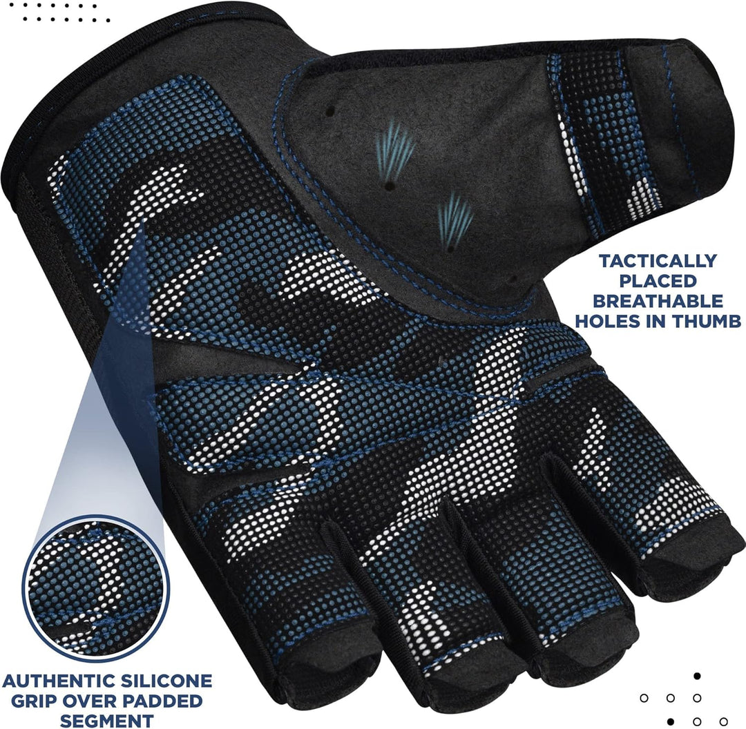 RDX Gewichtheberhandschuhe, zusätzliche Dehnbare Lange Handgelenkstütze, voller Handflächengriff, Mä