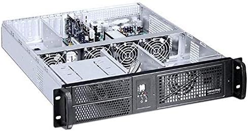 Rack Chassis 19" 2U Black 2U Schwarz, 2U Schwarz