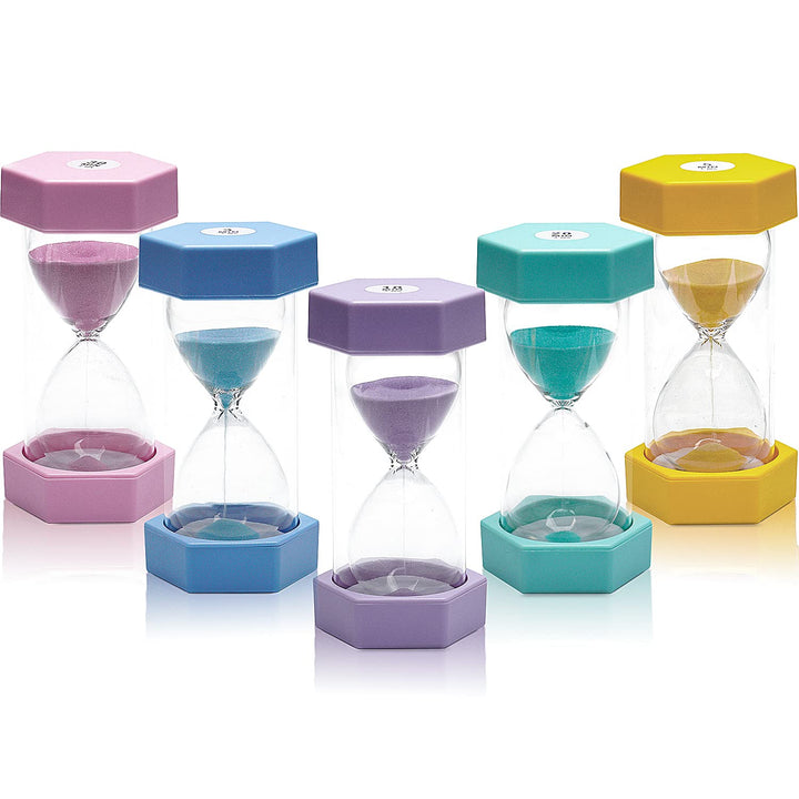 Sand Timer Set 3/5/10/20/30 Minuten, Zeitmesser Sanduhren Buntes Sanduhren Set Sanduhren Eieruhren,