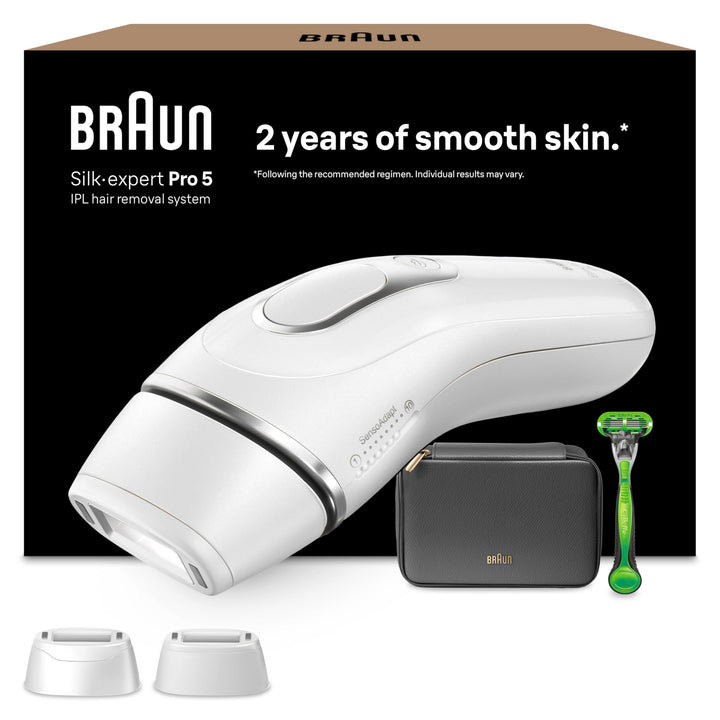 Braun IPL Silk Expert Pro 5 Haarentfernungsgerät Herren, sichtbare Haarentfernung für Männer, Design