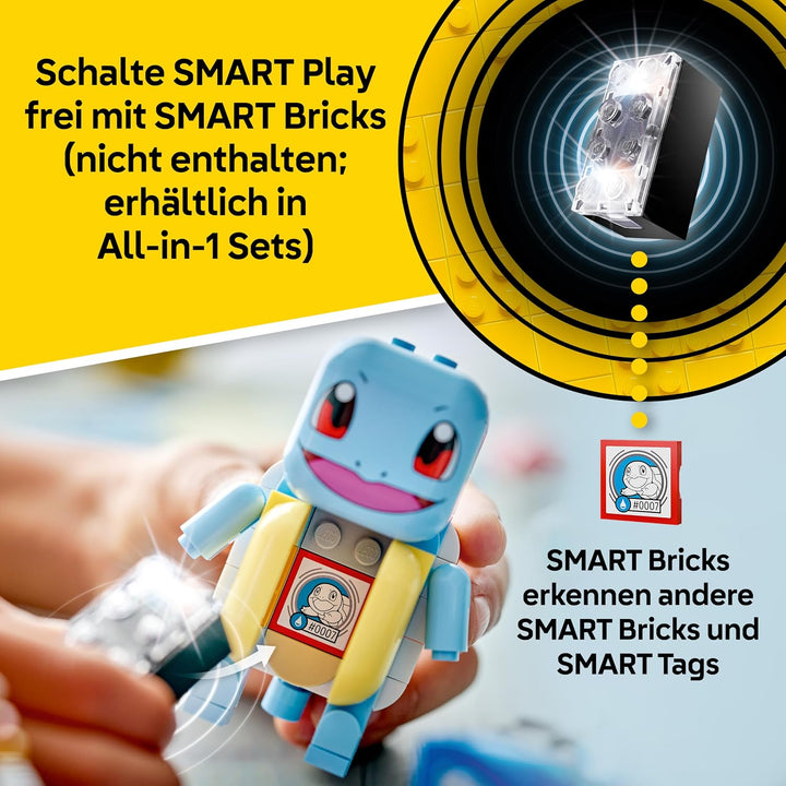 LEGO Pokémon SMART Play: Trainer-Buggyabenteuer mit Schiggy - kompatibles interaktives Set mit 2 SMA