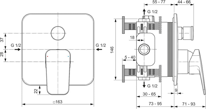 Ideal Standard BD263AA Ceraplan Badearmatur Aufputz
