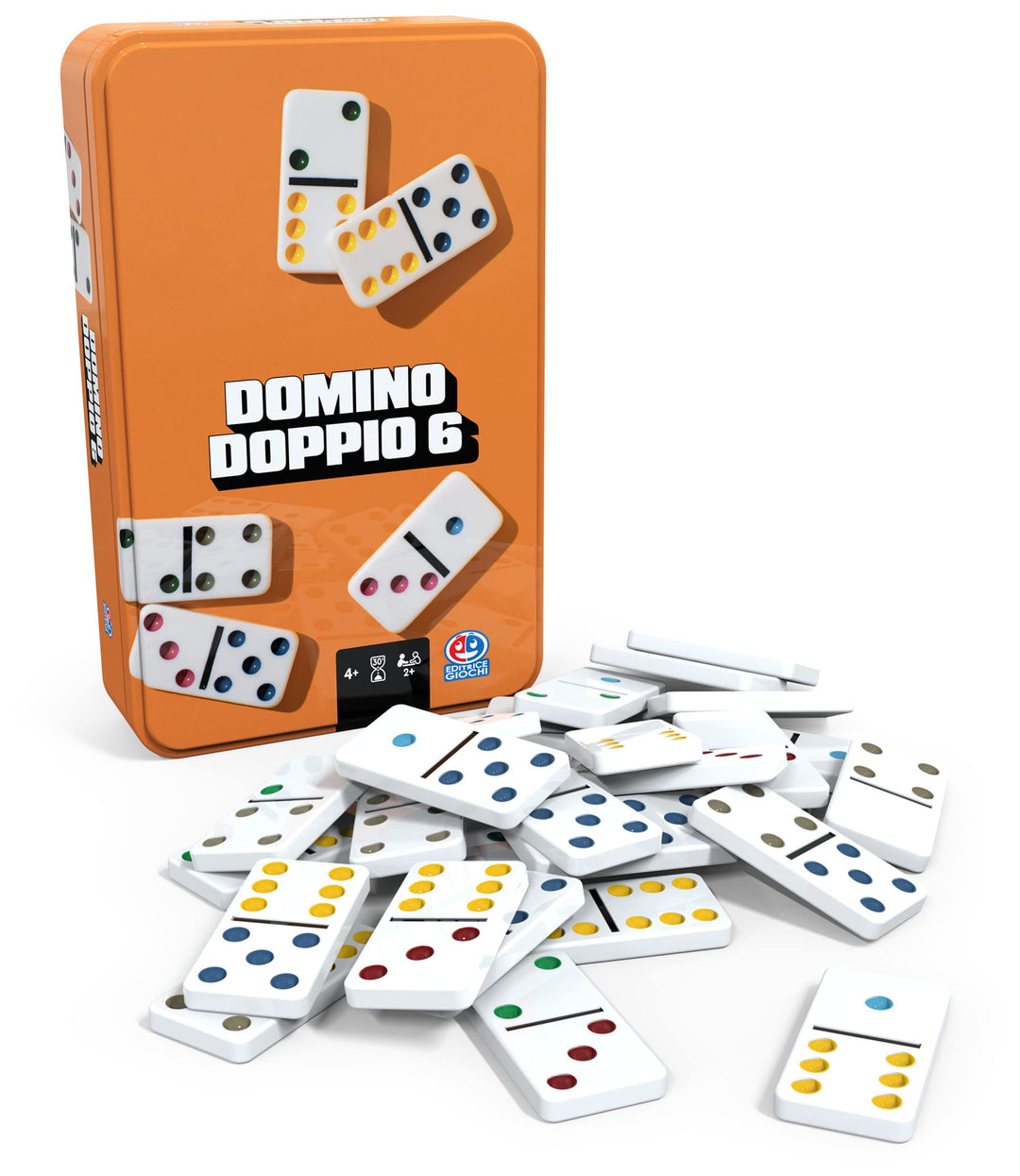 Editrice Giochi Klassische Brettspiele, Domino Doppio Sei, Domino Game ab 4 Jahren, Domino
