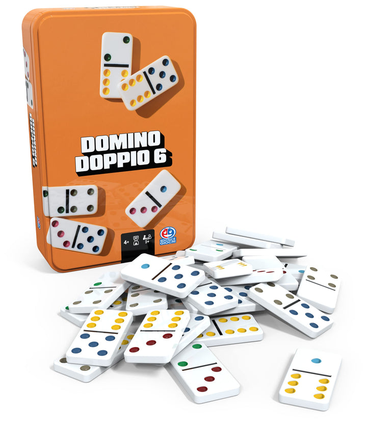 Editrice Giochi Klassische Brettspiele, Domino Doppio Sei, Domino Game ab 4 Jahren, Domino