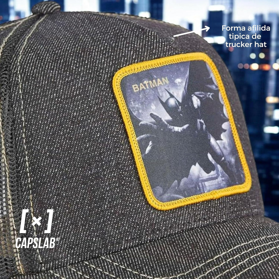 Capslab Batman DC Batman Black Gray DC Trucker Cap 55-62 Trucker-Bat-Gray#32878, 55-62 Trucker-Bat-G