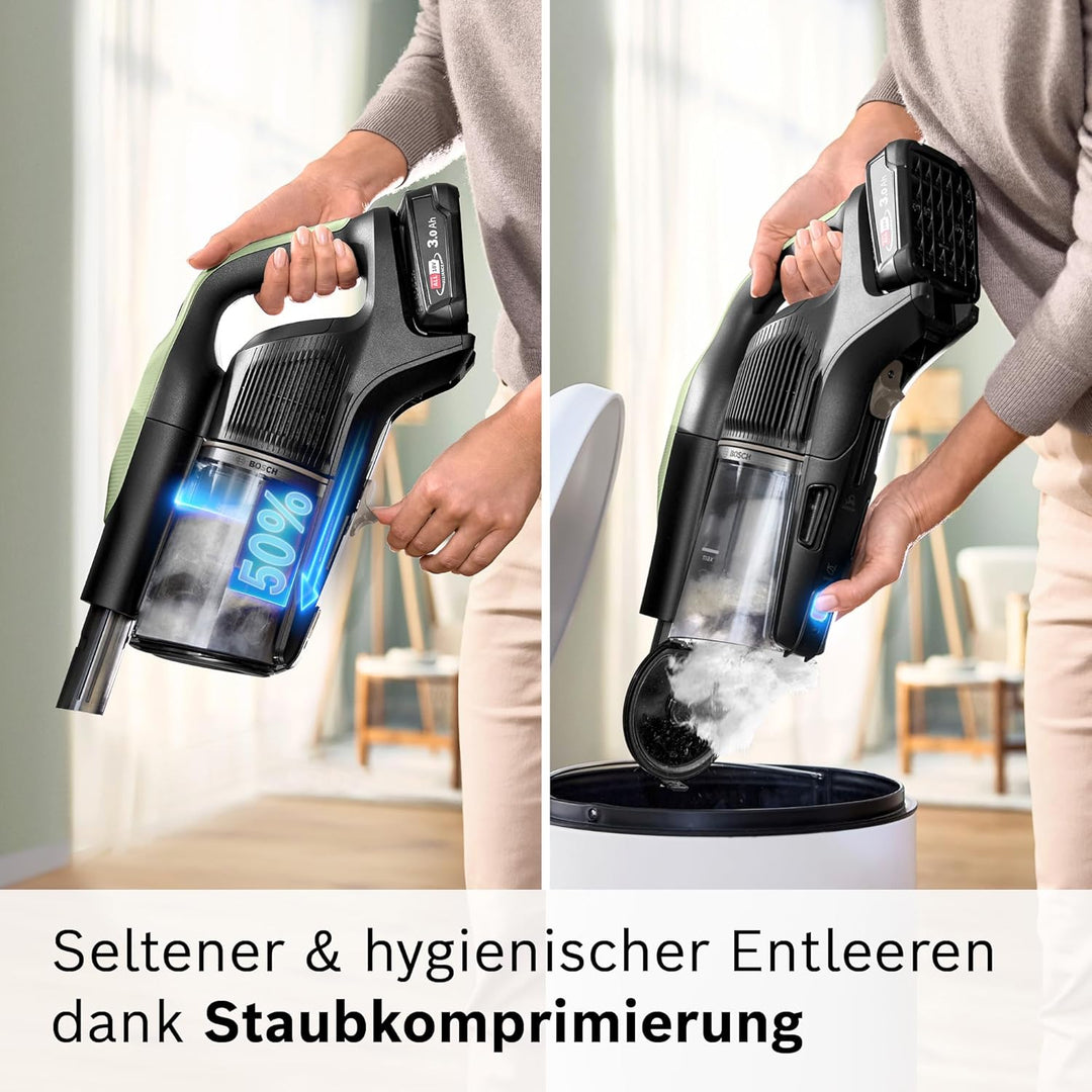 Bosch Akku-Staubsauger Unlimited 9 BBS921TBA, kabellos, MicroClean Technology, Display, Staubkomprim