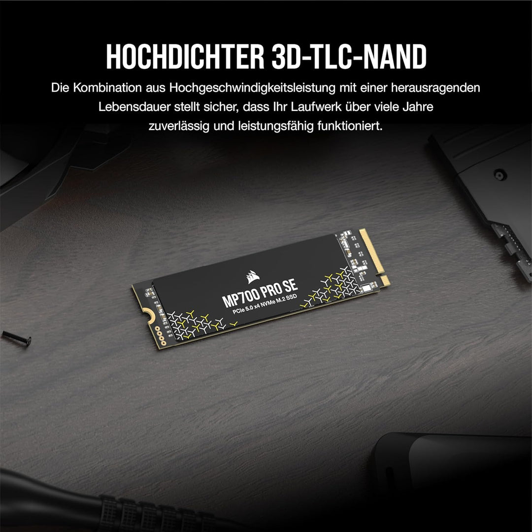 Corsair MP700 PRO SE 4 TB M.2 PCIe Gen5 x4 NVMe 2.0 SSD – M.2 2280 – Bis zu 14.000 MB/s Sequenzielle