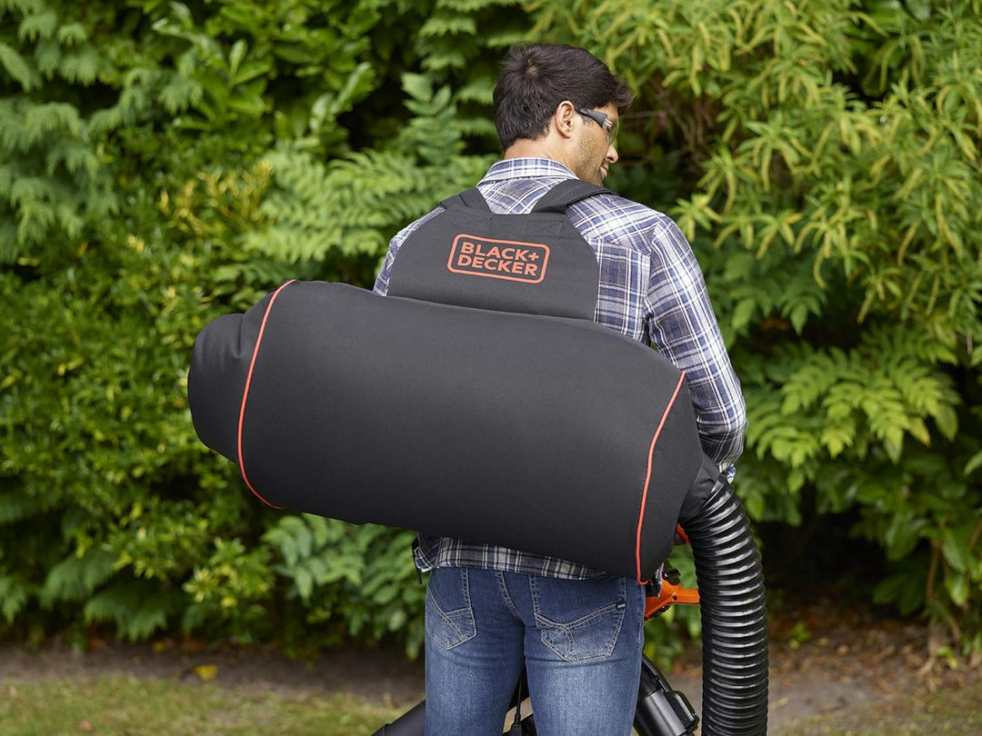 Black+Decker 3-in-1 Elektro-Laubsauger / Laubbläser BEBLV301 (3.000 Watt, mit Häcksler + aufsteckbar