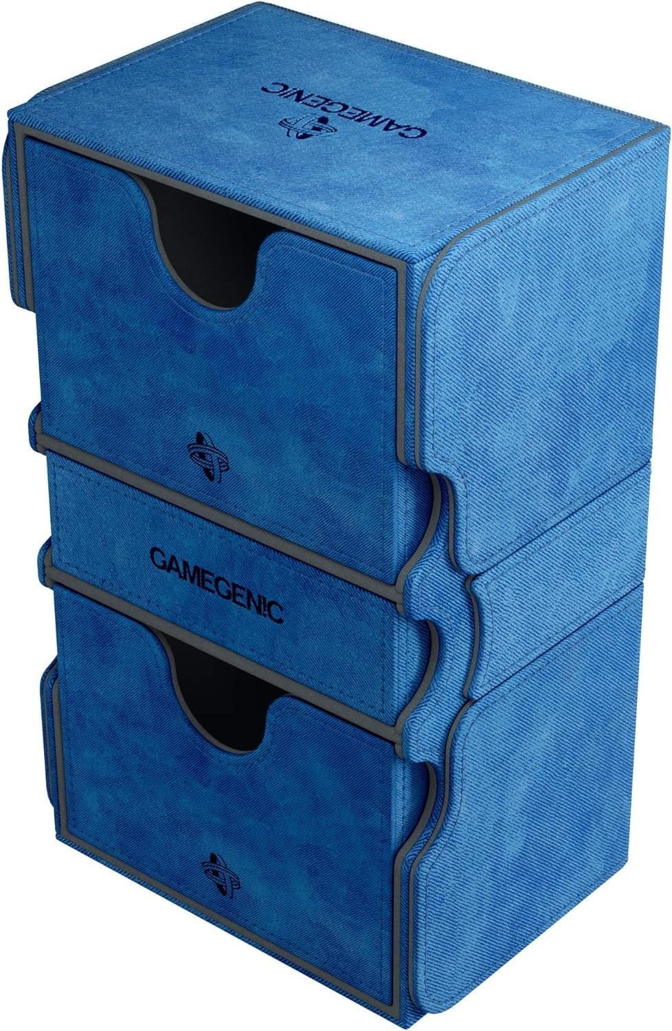 Gamegenic GGS20026ML Stronghold 200-Card Convertible Deck Box, Blue Blau, Blau