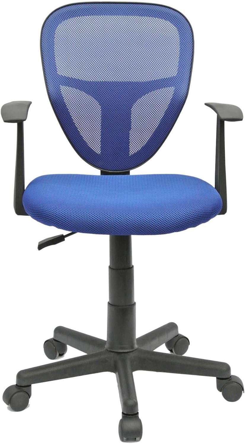 CARO-Möbel Schreibtischstuhl Kinderdrehstuhl Bürostuhl Drehstuhl Studio in blau mit Armlehnen,