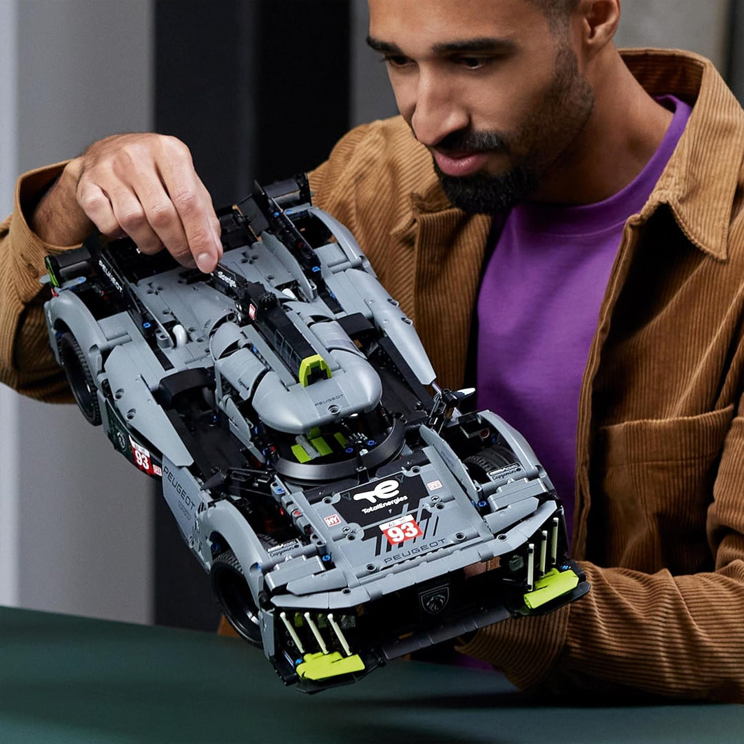 Lego 42156 Technic Peugeot 9X8 24H Le Mans Hybrid Hypercar, legendärer Rennwagen, Modellauto-Bausatz