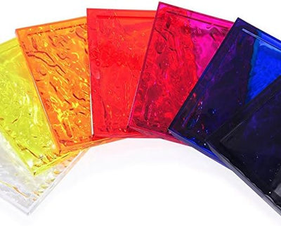 Kartell 01200B4 Dune Tablett, Plastik, Kristall, 46 x 32 x 2,5 cm Piccolo Cristallo, Piccolo Cristal