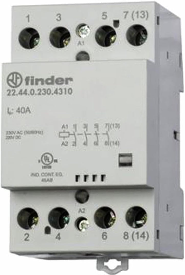 finder 22.64.0.230.4310 Schuetz 4 Schliesser 230 V/DC, 230 V/AC 63A 1St. 22.64.0.230.4310-1