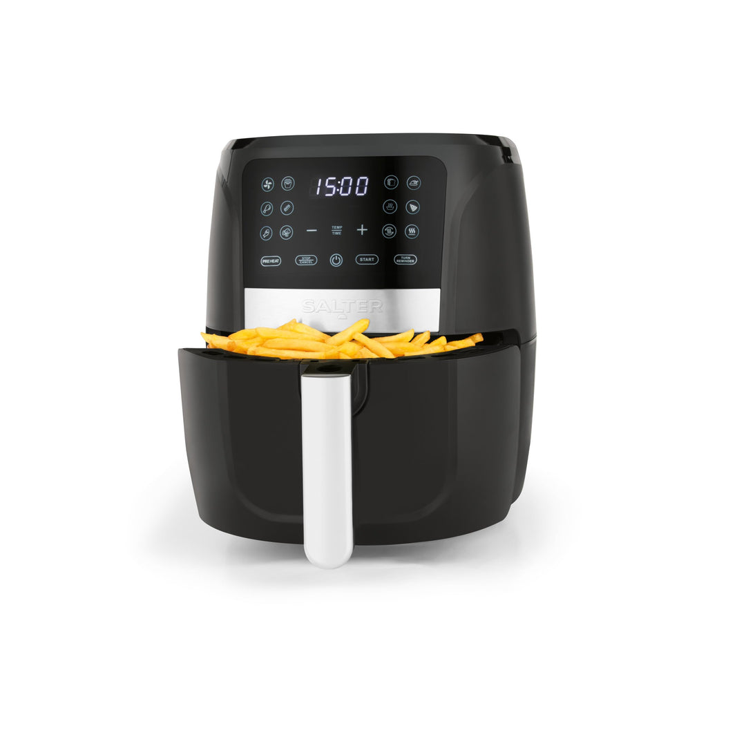 Salter EK6179VDE Digitale Heissluftfritteuse – 5,7 l ölfreie Fritteuse, 12 Kochfunktionen, wenig ode