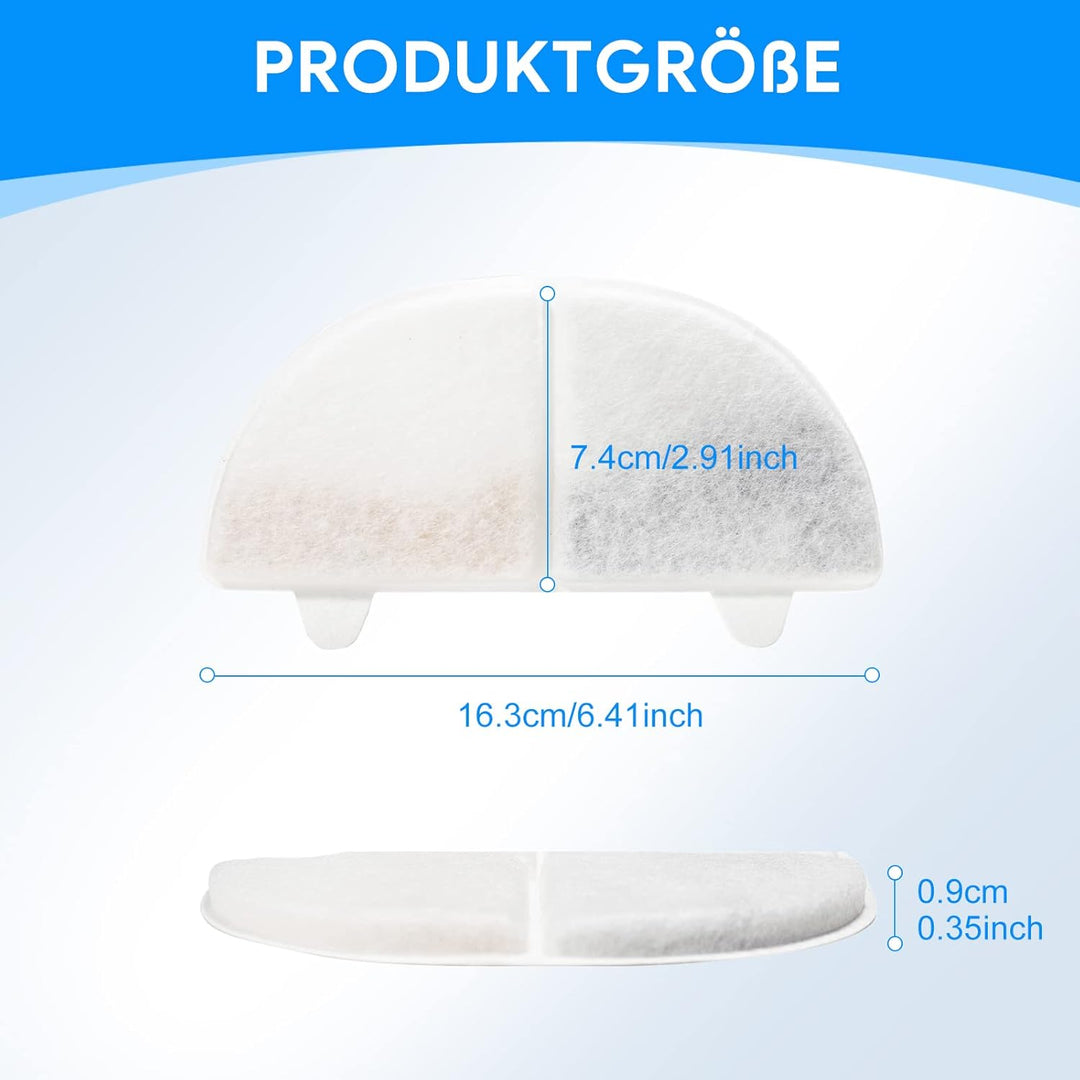 MyfatBOSS Katzenbrunnen Filter,10+10 Stück Sparpaket,Trinkbrunnen Filter für 68oz/2L Trinkbrunnen，fü