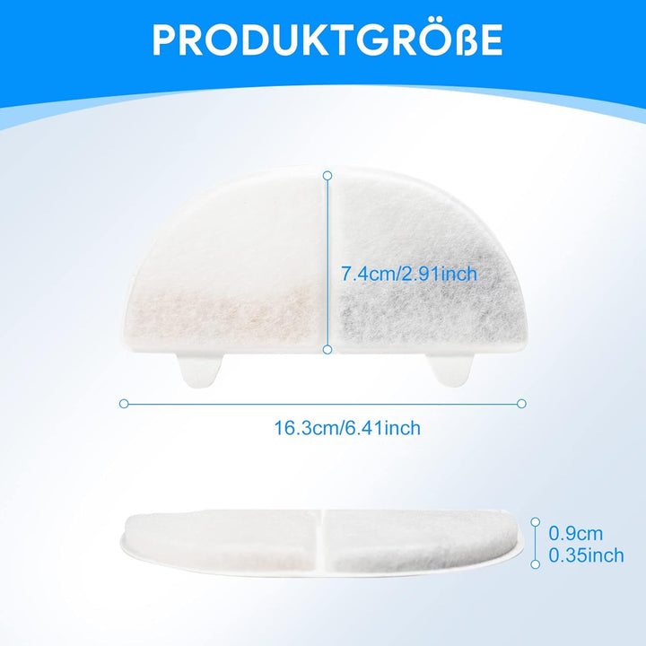 MyfatBOSS Katzenbrunnen Filter,10+10 Stück Sparpaket,Trinkbrunnen Filter für 68oz/2L Trinkbrunnen，fü