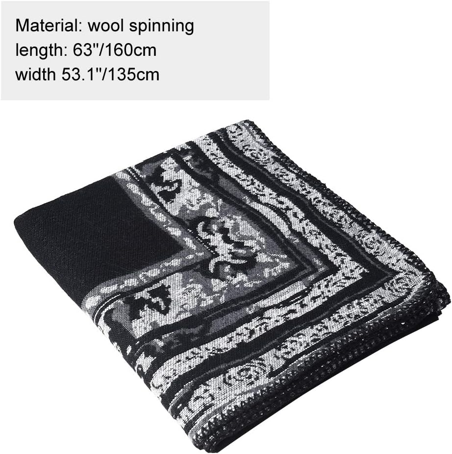 Winter Warme Poncho Schal Wrap - Herbst Open Front Cape Winddichte Strick Wolle Mantel Decke Kap-Sch